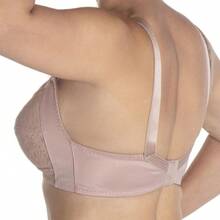Plus Size Bra Without Underwire Extra Reinforced Support - Beige - View 5