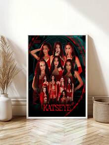 1幅无框《猫眼》动漫墙画 - 充满活力的女性角色帆布海报，完美适用于现代家居和办公室装饰，是送给粉丝的绝佳礼物 - 彩色 - 查看 12