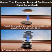 Compatible With IPhone, Android Phone, Gift For Birthday, Family, Friends For Summer Car Accessories Strong Load-Bearing - Black - View 8