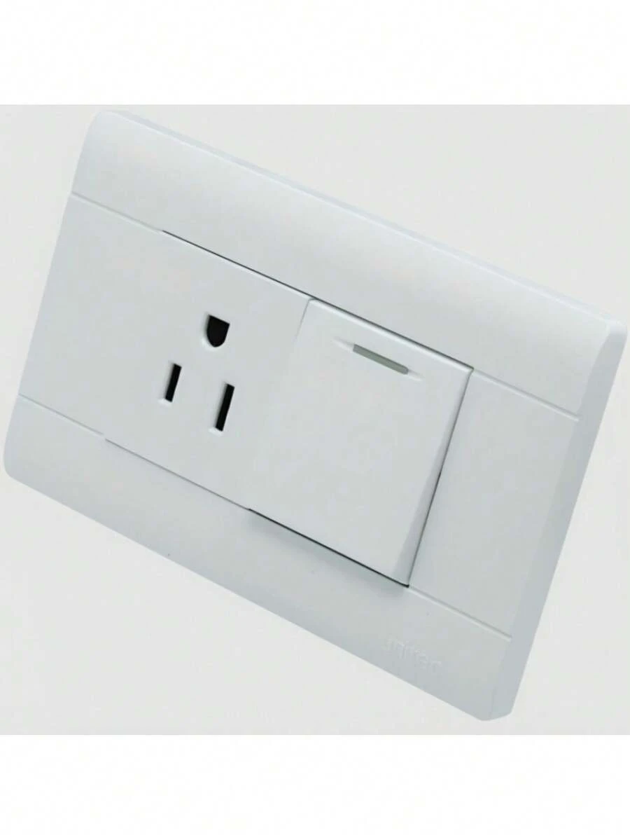 DTI Toma + Interruptor Policarbonato Blanco - Multicolor - Ver 1