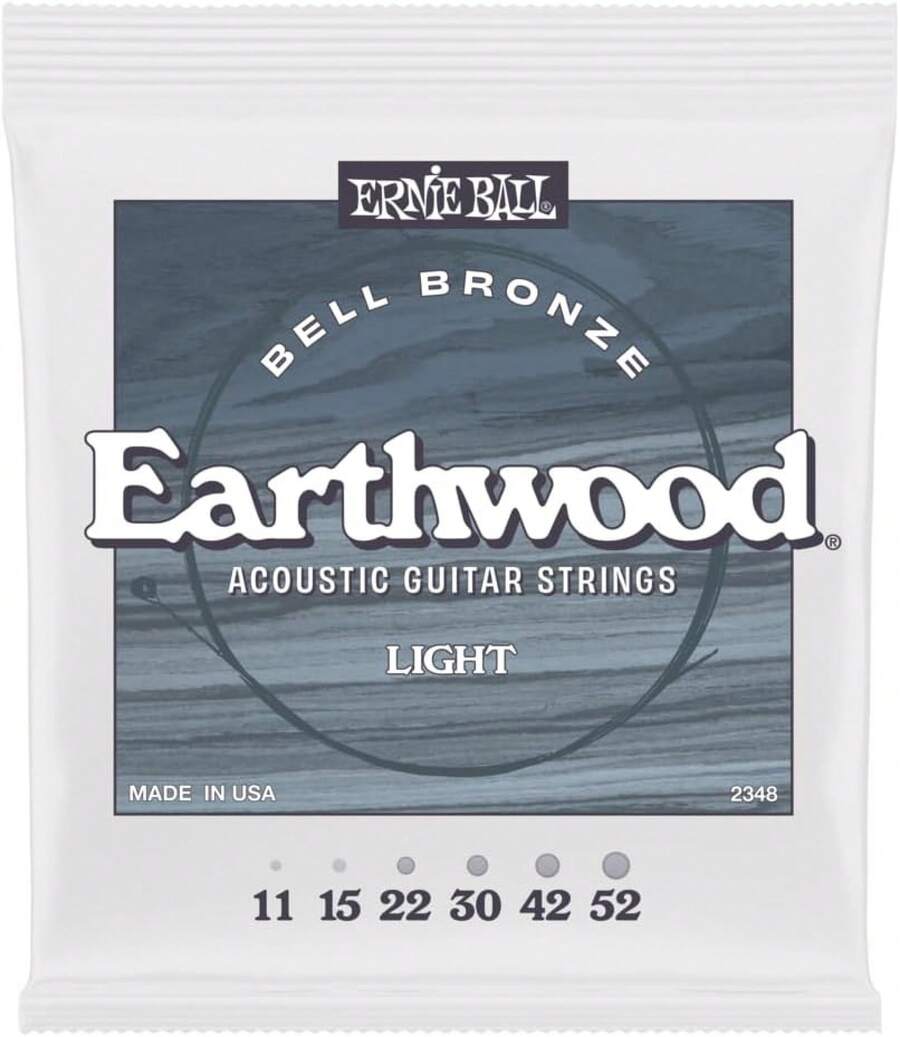 Light Earthwood Bell Bronze Cuerdas para Guitarra Acústica 11-52 - Extra ligero - Ver 1