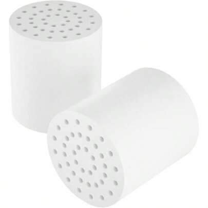 20Stages Shower Filter Replacement Cartridges Universal Fit For Most Shower Head Filters Reduces Chlorine And Chemicals PH Balanced Water For Soft Skin And Healthy Hair 2Pack