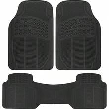 ProLiner - Tapetes de Goma Resistentes Delanteros y Traseros para Coche, SUV, Furgoneta, camin, Color Negro, 3 Piezas, proteccin para Todo Tipo de Clima con diseo de Ajuste Universal - Negro - - Ver 2