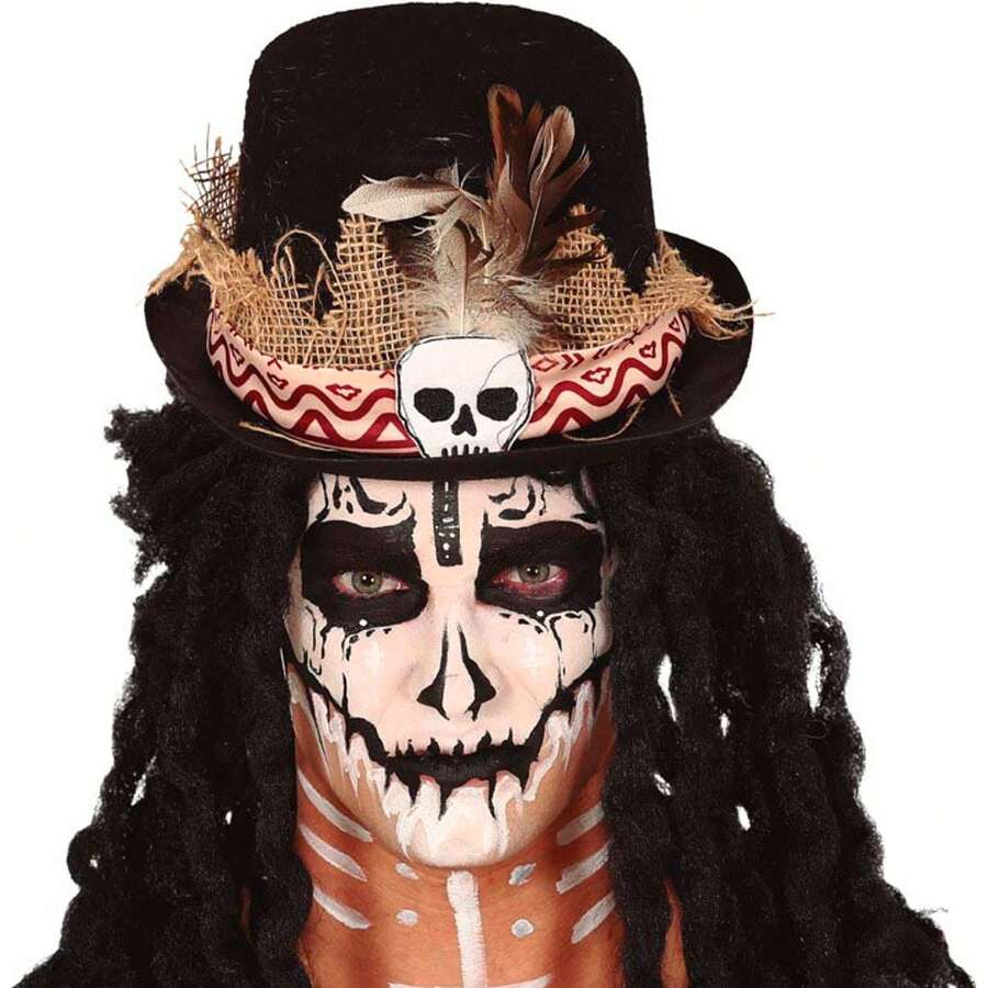 Fiestas Guirca Dead Costume With Skull And Makeup For Kids And Adults, Themed Day Of The Dead Costume, Ideal For Parties, Celebrations, And Halloween With Impactful Design And Timeless Details - Multicolor - View 1