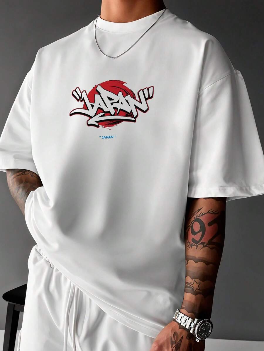 Japan Graffiti Gangster Streetwear Premium Unisex T-Shirt Ref3928 - 白色 - 查看 1