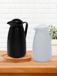 Garrafa Térmica para café New Rattan design Trançado - Branco - Visão 1