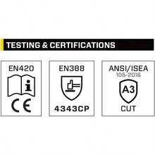 Ansell RINGERS R-297G Heavy Duty Industrial Padded Impact Protection Gloves For Manufacturing Construction Utilities Size 14 Yellow 1 Pair