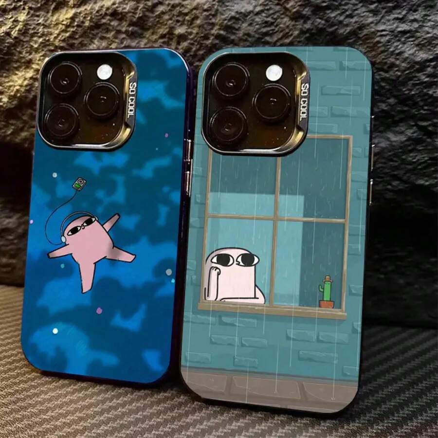 Funda de Teléfono de Dibujos Animados K-Ketnipz para iPhone Modelos 17, 16, 15, 14, 13, 12, 11 Pro Max, 17 Air, 16E, 7, 8 Plus y SE4 Mini, Funda Protectora, Funda de Teléfono, Funda Protectora Conveniente, Funda Protectora - Mezcla de colores - Ver 1