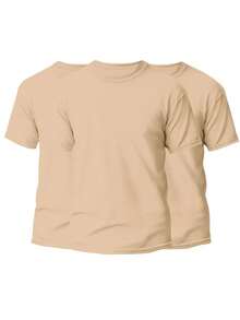 KIT 3 Basic Plain Men's T-Shirts 100% Cotton 30.1 - 貝吉 + 貝吉 + 貝吉 - 查看 2
