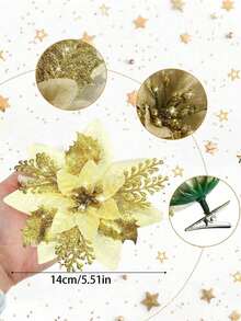 2 piezas Adornos de mariposa con purpurina en forma de árbol de Navidad, decoraciones navideñas de mariposa de tela dorada, mariposa 3D hueca simulada con clips, decoración colgante de pared de mariposa pastel de Navidad para árbol de Navidad, corona, accesorios para el cabello, decoraciones colgantes del árbol de Navidad, decoración de guirnalda, adecuado para fiesta de boda, manualidades navideñas, decoración del hogar, tocados, accesorios de fotografía y decoración del hogar