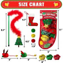 3 Pack Cat Wand Toy, Rainbow Cat Feather Toys With Bells, Teaser Wand With Soft Furry Tail, Interactive Toys For Indoor Cats & Kitten & Kitty - G-聖誕節-10件 - 查看 6