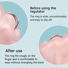 KLONKEE 8 piezas de ajustador de anillos con 1 pieza de almohadilla ajustable DIY, estilos de corazón y regulares, protector de anillo invisible, unisex, se ajusta a anillos de 2-8 mm de ancho - Multicolor - Ver 5