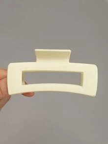 1pc-4pcs Women's Solid Color Minimalist High-End Elegant Square Lightweight Plastic Hair Claw Clips, Fashion Versatile Suitable For Daily Outings, Washing Face, Bathing, Makeup, Matching Outfits, Autumn Fashion Hair Clips, Autumn/Winter Hair Clip Set Winter Hair Clutch Elegant Hair Accessories