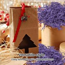 Sukh 4.9OZ Crinkle Cut Paper - Reusable Paper Shred Filler As Confetti Paper Stuffing For Baskets Birthday Decor Wedding Decor Craft Box Gift Bags And Wrapping Supplies In Purple - Ideal For Easter Party And Creative DIY Projects