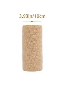 4 Rolls Medical Adhesive Bandages, Elastic Breathable Sports Self-Adhesive Tape, Beige Finger Wrap Bandages, Suitable For Wrist, Ankle, First Aid - Multicolor - View 10
