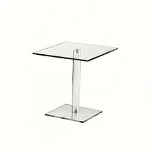 Đế bánh Acrylic, Tháp trưng bày món tráng miệng nhiều tầng, Đế bánh cupcake trong suốt hình tròn/vuông có thể tháo rời, Món tráng miệng trong suốt bằng Acrylic, Bánh nhỏ, Giá trưng bày bánh quy cho đám cưới, tiệc tùng - Trong sáng - Xem 9