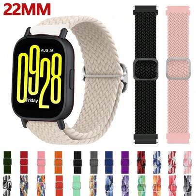 Compatible With Redmi Watch 5 Active /5 Lite Adjustable Woven Lightweight Breathable Durable Replacement Watchband For Sports Outdoor Activities Comfortable Wear