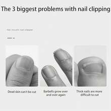 1Pcs Professional Stainless Steel Beaked Toenail Clipper, Portable Bevel Nail Clipper For Thick Nails - Precision Curved Blade Recessed Nail Trimmer, Non-Slip Grip, Manicure Tool Accessories, Suitable For Men And Women In All Seasons - Dark Green - View 9