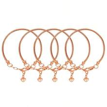 1/5/10/20/30/50pcs Gold/Silver Snake Bone Chain Bracelet With Heart-Shaped Lobster Clasp, Suitable For DIY Bracelet Making, Ideal Gift Choice - Bracelet - View 8