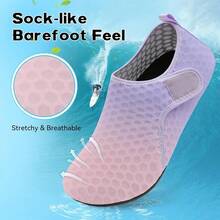Scurtain Barefoot Water Shoes For Women Men Beach Swim Aqua Socks Summer Quick-Dry Sandals Slippers - 網狀粉紅紫色 - 查看 4