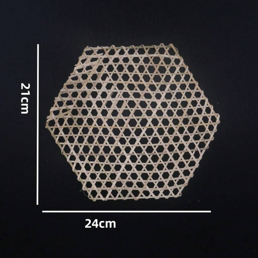 6PCS Bamboo Steamer Mat, Non-Stick Pot Bottom, Bamboo Net For Fish Stew