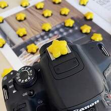 ZOSTLAND Chritmas Unique SLR Camera Hot Shoe Boot Cover CapKing Shoe Protector Compatible With Sony  Canon Nikon Pentax Leical Gift 2PCS Star - MultipleColors - View 4