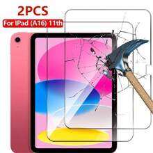 2 paquetes de protector de pantalla para iPad de 11.a generación (compatible con iPad de 11 pulgadas A16 2025), protector de pantalla de vidrio templado para iPad de 11.a generación de 11 pulgadas, dureza 9H, resistente a los arañazos
