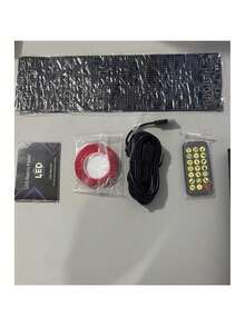 1pc Flexible LED Display Screen Devil Eye Light, Automotive Flexible LED Display LED Sign, Suitable For Car, Truck, Festival, Home Decor. Multiple Sizes Available