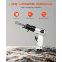 Air Hammer, 4500BPM Pneumatic Hammer With 1.57-Inch Stroke & 4PCS Chisels Round Shank, Lightweight & Compact Air Chisel Pneumatic Shovel Tool For Cutting Punching Scraping - Conventional Air Hammer 4500 BPM - View 6