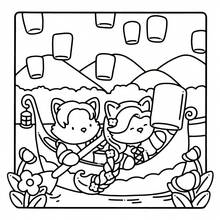 1 Piece Interesting Cartoon Style Adult Coloring Book, Containing 40 Pages Of Animal Adventure Patterns With Game-Like Illustrations, Clear Lines, Fine Paper, Easy To Color, Suitable For Daily Art Creation, Stationery, School Supplies, Great Gift For Girls, Valentine's Day, New Year - Color - View 10