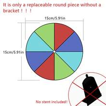 TX 1 件亚克力派对活动抽奖幸运转轮道具，游戏抽奖不受控制可擦除 DIY 彩票转轮 - 彩色 - 查看 10