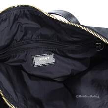Versace Medium Black Nylon Fabric La Medusa Shoulder Zip Top Tote Bag - Black - View 5