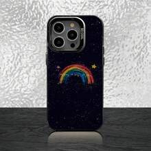 Custodia per telefono compatibile con 16, 15, 14, 13, 12, 11, Pro, Max, Plus, Mini, SE, nera opaca a caramella, antiurto, compatibile con custodia 17, custodia 17 Pro, custodia 17 Pro Max