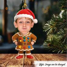 Enfeites de Natal com fotos de família personalizadas, enfeites com fotos personalizadas, lembranças de família, decorações de Natal para casa, presentes de Natal para 2025