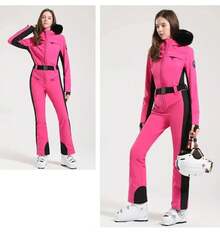 One-Piece Ski Suit For Women, Snowboard Overalls, Windproof And Waterproof, Breathable Clothing, Thickening, Skiing Suit, Winter - màu 6 - Xem 8