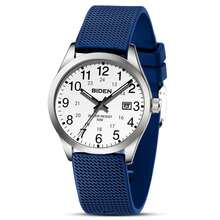 BIDEN 1pc Fashionable Women's/Men's Watch, Neutral Casual Quartz Watch, 30M Waterproof, Female Nurse/Doctor/Medical Special Time, Night Light Easy To Read Dial Watch+Free Box - Blue - View 10