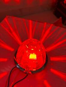 Watermelon LED Ceiling Light With Laser Effect, 12/24V, 1 Pc., Universal Plastic Mica - ROJO - View 11