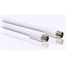 Philips SWV2516W - Cable coaxial para Antena - 1.5 metros - Blanco - Blanco - Ver 2