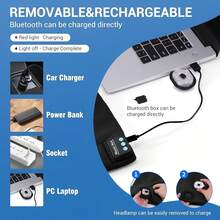 1顶带灯蓝牙针织帽，USB充电，内置6颗LED手电筒，无线耳机，男女通用，酷炫礼物，保暖冬季帽，适合滑雪、狩猎、露营、徒步、跑步、钓鱼等户外活动。 - 彩色 - 查看 9