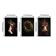1/3 piezas Cuadros de pared de Navidad oscura Impresiones de corona de Navidad vintage Pinturas en lienzo Póster de vacaciones de estado de ánimo Decoración rústica de invierno para dormitorio, sala de estar o decoración de apartamento Decoración de regalo para ella, sin marco Decoración navideña XMAS Decoración del árbol de Navidad Decoración de regalos de Navidad Decoración de bodas Decoración del hogar Decoración de otoño Decoración de otoño Decoraciones de cumpleaños para regalos Suministros para fiestas Decoración de festivales de vacaciones interiores Decoración de Halloween Decoración de pared Adornos de Halloween - Multicolor - Ver 18
