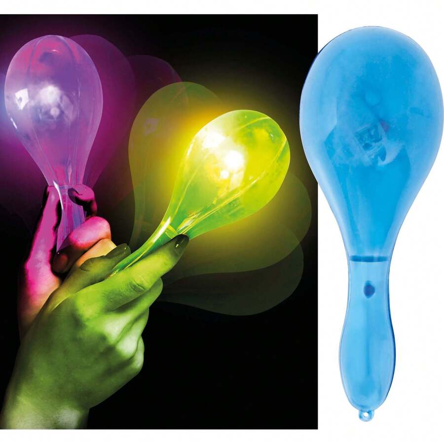 Fiestas Guirca Maraca Infantil com Luz e Som, Brinquedo Musical Colorido para Bebés e Crianças, Perfeito para Estimulação Sensorial, Diversão e Aprendizagem na Primeira Infância - Multicolorido - Ver 1