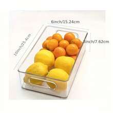 GHQ 6-Piece Plastic Fruit Storage Set, Stackable, Food Storage Box, Cabinet, Refrigerator, Utility Room Classification Storage Box - Default - View 5