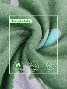 2Pzs Conjuntos De Pijamas Gruesos y Cálidos Térmica Para Mujer Top Y Pantalón pijama Polar Mujer - Verde - Ver 6