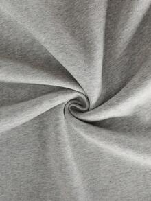 1pc Tween Boy Thermal Lined Thick Warm Sweatshirt, Young Student Clothing, Suitable For Kids Autumn/Winter Long Sleeve Top