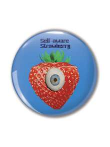 1 Stück 4,4 cm/1,73 Zoll Sicherheitsnadel Abzeichen mit witzigem Muster, Knopf Brosche, geeignet zum Anbringen an Kleidung, Taschen, Rucksäcken, lustiges Geschenk für Freunde und Familie - Verschiedenfarbig - Übersicht 1