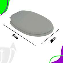 Universal White Toilet Seat With Lid - 灰色的 - 查看 8