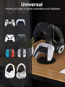 1 件全新通用亚克力展示架、耳机挂架、多功能支架、可拆卸支架、桌面收纳架，适用于手机/Switch/游戏控制器/电子产品/PC 游戏/控制台支架 - 彩色 - 查看 4