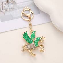 Nuevo llavero con poni volador con strass, regalo, accesorio para bolso, llavero de coche, accesorio de aleación de zinc con mariposa estilo bohemio, accesorios de otoño para bolsos y coches, ideas de regalo para maestros, amigos y hermanas