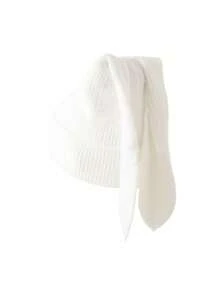 1件装兔子可爱长耳朵针织帽，蓬松可爱兔子钩针编织头巾，适合秋冬季保暖防寒，是送给滑雪、跑步、旅行、感恩节、圣诞节等冬季节日女性的理想礼物。 - 彩色 - 查看 3