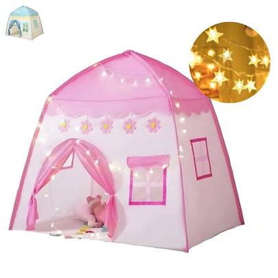 Juego Casa De Campaña Para Niños Con Luces 6 metros 40 luz Plegable Casita Grande Infantil Juguete Interior Exterior Tienda De Jardin Para Niños Carpa de Juego Al Aire Libre Juguete Y Juguetes Novedoso Divertido Pijamadas Tiempo Familiar Regalo Para Estudiantes Regalo De Cumpleaños Regalo Para Navidad Regalo Dia Del Padre Regalo Dia Del Niño Regalo Dia De Las Madres